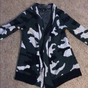 Camo cardigan